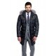 Men's long jacket with down G016