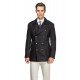 Men's coat with two rows of navy blue buttons B102